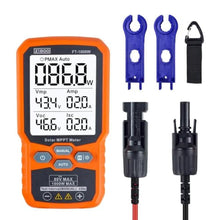 Load image into Gallery viewer, ZIBOO FT-1000W Solar Panel Tester MPPT Meter - 1000W Max Power, 80V/35A PV Module Tester for Voc/Isc, Open Circuit Voltage &amp; Short Circuit Current, with Backlight &amp; Data Hold, FTW_1
