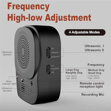 Load image into Gallery viewer, Zigzagmars Anti Barking Device, 4 Modes Ultrasonic Dog Bark Control Box, Rechargeable Bark Deterrent for Dogs, Waterproof Indoor &amp; Outdoor Use for Effective Dog Training &amp; Behavior Correction, Black_48
