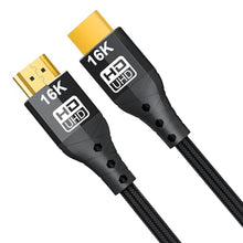 Load image into Gallery viewer, ZIKNYDO HDMI 2.2 Cable 1.6ft/0.5m (Ultra High Speed 96Gbps, 16K/10K/8K/4K, Dynamic HDR, HDR10+, Dolby Vision, Dolby Atmos, DTS:X, HDCP 2.2&amp;2.3) Compatible with HDMI 2.1/2.0 Cord, PS5, Xbox Series X|S_1

