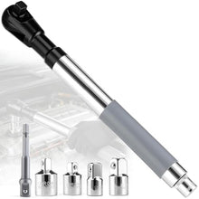 Load image into Gallery viewer, ZMCYNG 1/2" Offset Extension Wrench Impact Rated Ratchet for Electric Drill, Silver_1
