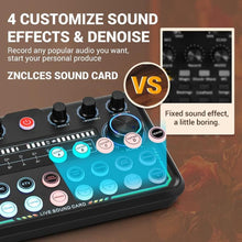 Load image into Gallery viewer, Znclces 2025 Upgraded Podcast Equipment Bundle for 2, Recording Studio Package with Pro Audio Interface(4 Customize SE) and Podcast Microphone for Gamer Podcasting, Recording, Singing, Streaming, Black_1746
