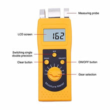 Load image into Gallery viewer, ZOEYEC DM200P High Frequency Digital Paper Carton Inductive Moisture Meter, Yellow_1012
