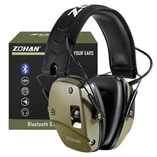 Load image into Gallery viewer, ZOHAN 035 Bluetooth 6.0 Shooting Ear Protection Earmuff, Active Noise Canceling, Hearing Protection with Sound Amplification (Green Bluetooth)_1
