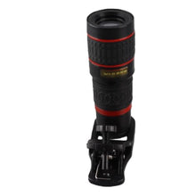Load image into Gallery viewer, Zoom Lens for Cell Phone, 20X Long Focus Zoom Telephoto Lens with Clip for Smart Phone Camera Tablet PC, black_2627
