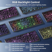 Load image into Gallery viewer, ZORNHER ZH980 Mechanical Keyboard Wireless,95% Creamy Keyboard with Number Pad,Gaming Keyboard with Number Pad,Shine Through Spider Web PC,Creamy Sounding Linear Switches,Full Size_12
