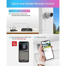 Load image into Gallery viewer, ZOSI 2PK 4K 8MP Security PoE IP Camera with Ethernet Cables,Person/Vehicle Detection,Night Vision,Sound &amp; Light Alarm,2-Way Audio,Weatherproof Outdoor Dome Camera Only Compatible with ZOSI 4K POE NVR, White_2904
