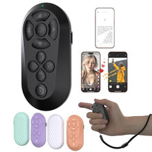 Load image into Gallery viewer, ZOZVO Wireless Remote Controller for iOS/Android Bluetooth Remote Control for TikTok Scrolling/Camera/Video Recording/Kindle App (Black)_1
