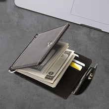 Load image into Gallery viewer, Zrwcvxy Slim Wallet for Men With Money Clip, Minimalist RFID Blocking Bifold Leather Wallet Clip, Front Pocket Men's Wallet Card Holder (Black), QB-CB0527_559
