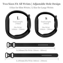 Load image into Gallery viewer, Zspoly Silicone Bands for Google Fitbit Air Band, Ultra-Soft Silicone Replacement Strap, Adjustable Sweatproof Wristband for Sleep Tracking, Fitness, Running, Workout &amp; Daily Wear for Women Men, Black_283
