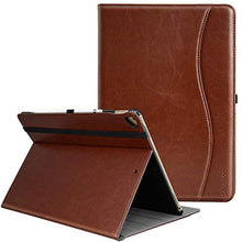 Load image into Gallery viewer, ZtotopCase for iPad Pro 12.9 Inch Case 2017/2015 (Old Model,1st &amp; 2nd Generation), Premium PU Leather Business Folio Cover with Auto Wake/Sleep, Document Card Slot, Multiple Viewing Angles,Brown_1
