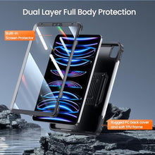 Load image into Gallery viewer, ZtotopCases for iPad Pro 11 Case 4th/3rd/2nd Generation 2022/2021/2020 with Pencil Holder, Full Body Protective Rugged Cover with Built-in Screen for iPad Pro 11 Inch iPad Case 4th/3rd/2nd Gen, Black_7960
