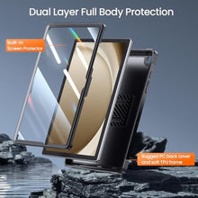 Load image into Gallery viewer, ZtotopCases for Samsung Galaxy Tab A11+ Plus 11 Inch 2025/ A9+ Plus 2023, Built-in Screen Protector/Kickstand/Full-Body Dual Layer Shockproof Protective Cover for Tablet A11+ 11'', Black_7493
