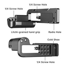 Load image into Gallery viewer, ZV-1 Camera Handle Grip Bracket for Sony ZV-1 Camera, Support Vertical Tripod Mount YouTube Video Shooting ZV1 Vlogging Accessories, w Base Microphone/Fill Light Extension Cold Shoe Mount_2526
