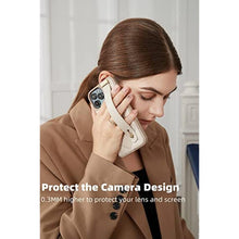 Load image into Gallery viewer, ZVE for iPhone 15 Pro Max Kickstand Case - Quilted Leather Cover with Stand for Women, Compatible with 6.7 inch iPhone 15 Pro Max - Beige_1293
