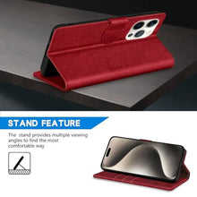 Load image into Gallery viewer, ZZXX for iPhone 15 Pro Max Wallet Case with [RFID Blocking] Card Slot Kickstand Magnetic Closure Leather Flip Fold Protective Phone Case for iPhone 15 Pro Max Case Wallet(Red-6.7 inch)_8391

