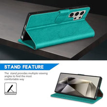 Load image into Gallery viewer, ZZXX for Samsung Galaxy S24 Ultra Wallet Case with [RFID Blocking] Card Slot Kickstand Magnetic Closure Leather Flip Fold Protective Phone Case for Galaxy S24 Ultra Case Wallet(Lake Blue-6.8 inch), LakeBlue_7616
