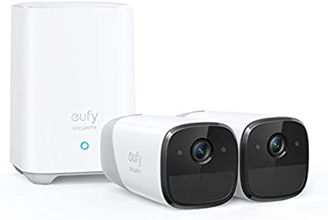 eufy Security eufyCam 2 Wireless Home Security Camera System, 365-Day Battery Life, HomeKit Compatibility, HD 1080p, IP67 Weatherproof, Night Vision, 2-Cam Kit, No Monthly Fee