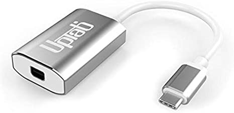 USB C to Mini DisplayPort Adapter UPTab (4K@60Hz) USB-C/Thunderbolt 3 to MDP Adapter with Power Port for New M1 MacBook Pro/Air, iPad Pro USB-C, Mac Mini M1, iMac and More USB Type-C Devices (Silver)