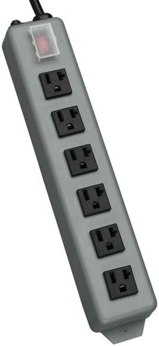 Tripp Lite 6 Outlet Waber Industrial Power Strip, 15ft Cord with 5-20P Plug (UL620-15)