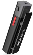 Load image into Gallery viewer, SabineTek SmartMike+ - Rechargeable Wireless Bluetooth Microphone, Hands-Free w/Noise Cancellation, Compatible w/GoPro, Canon Camera, iPhone/Android - Perfect for Vlogging &amp; Interviewing(Black)
