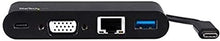 Load image into Gallery viewer, StarTech.com USB C Multiport Adapter - Mini USB-C Dock w/ Single Monitor VGA 1080p Video - 60W Power Delivery Passthrough - USB 3.1 Gen 1 Type-A 5Gbps, Gigabit Ethernet - Docking Station (DKT30CVAGPD)
