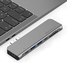 Load image into Gallery viewer, LENTION USB C Hub with 100W PD + 40Gbps USB C Port, 4K HDMI, 2 USB 3.0 and SD/Micro SD Card Reader Compatible 2021-2016 MacBook Pro 13/15/16, New Mac Air, Stable Driver Adapter (CB-CS64, Space Gray)
