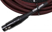 Load image into Gallery viewer, Pig Hog PHM20BRD Black/Red Woven High Performance XLR Microphone Cable, 20 Feet
