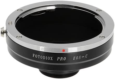 Fotodiox Pro Lens Mount Adapter Compatible with Canon EOS EF and EF-S Lenses to C-Mount Cameras