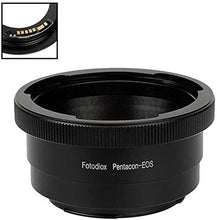 Load image into Gallery viewer, Fotodiox Lens Mount Adapter Compatible with Pentacon 6 (Kiev 66) SLR Lens to Canon EOS (EF, EF-S) Mount D/SLR Camera Body - with Gen10 Focus Confirmation Chip
