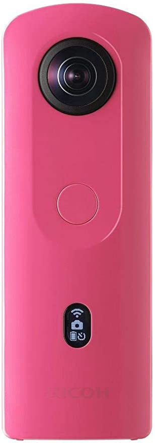 Ricoh THETA SC2 PINK 360°Camera 4K Video with image stabilization High image quality High-speed data transfer Beautiful portrait shooting with face detection Thin & Lightweight For iPhone, Android