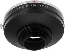 Load image into Gallery viewer, Fotodiox Pro Lens Mount Adapter Compatible with Canon EOS EF and EF-S Lenses to C-Mount Cameras
