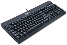 Load image into Gallery viewer, Eagletec KG010 Mechanical Keyboard Wired Ergonomic Brown Switches Equivalent for Office PC Home or Business (Black Keyboard Not Backlit)
