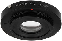 Load image into Gallery viewer, Fotodiox Pro Lens Mount Adapter, for Konica AR Lens to Nikon F-Mount DSLR Cameras
