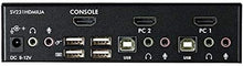 Load image into Gallery viewer, StarTech.com 2 Port USB HDMI KVM Switch with Audio and USB 2.0 Hub - 1080p (1920 x 1200), Hotkey Support - Dual Port Keyboard Video Monitor Switch (SV231HDMIUA)
