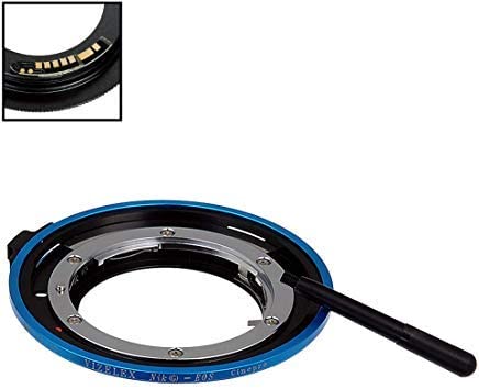 Fotodiox Pro Lens Mount Cine Adapter Compatible with Nikon Nikkor F Mount G-Type D/SLR Lens to Canon EOS (EF/EF-S) Mount DSLR Camera Body - with Aperture Control and Gen10 Focus Confirmation Chip