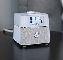 Load image into Gallery viewer, Brandstand | CubieBlue | User Friendly &amp; Convenient Alarm Clock Charger | 2 USB Ports | 2 Tamper Resistant Sockets | Brandstand Bluetooth Speaker
