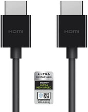 Load image into Gallery viewer, Belkin Ultra HD High Speed HDMI 2.1 Cable, Optimal Viewing for Apple TV and Apple TV 4K, Dolby Vision HDR, 2 M/6.ft – Black
