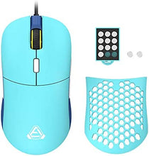 Load image into Gallery viewer, FIRSTBLOOD ONLY GAME. F15 Gentiana Gaming Mouse with Replaceable Honeycomb Shell, RGB Backlit, 16000 DPI, Programmable 8 Buttons, Symmetrical Shape with Both Side Buttons for Left and Right Hands
