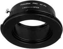 Load image into Gallery viewer, Fotodiox Pro Lens Mount Adapter, Sony Alpha Lens to Sony FZ Mount Camera Adapter - fits Sony PMW-F3, F5, F55 Digital Cinema Camcorders and has Built-in Lens Aperture Control for Sony A-Mount Lenses
