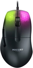 Load image into Gallery viewer, ROCCAT Kone Pro PC Gaming Mouse, Lightweight Ergonomic Design, Titan Switch Optical, AIMO RGB Lighting, Superlight Wired Computer Mouse, Titan Scroll Wheel, Honeycomb Shell, 19K DPI, Black
