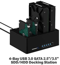 Load image into Gallery viewer, Sabrent 4-Bay USB 3.0 SATA 2.5&quot;/3.5&quot; SSD/HDD Docking Station (DS-U3B4)
