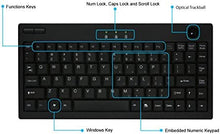 Load image into Gallery viewer, Adesso AKB-310UB - Mini Trackball USB Keyboard, Black
