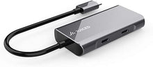 Load image into Gallery viewer, Juiced Systems QuadHUB - USB-C 4 Port Portable USB Hub - 2 USB-C 3.2 Gen 2 Ports | 2 USB-A USB 3.2 Gen 2 Ports
