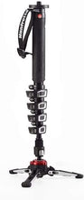Load image into Gallery viewer, Manfrotto Xpro Video 5 Section Aluminium Monopod - Black
