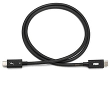 Load image into Gallery viewer, OWC Thunderbolt 4 Cable, Thunderbolt Certified, 1.0 Meter (3.28 ft.), 40 Gb/s Data Transfer, 100W Power Charging, Compatible with Thunderbolt 4, Thunderbolt 3, USB-C, and USB4 Devices, Black
