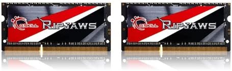 G.Skill RipJaws SO-DIMM Series 16GB (2 x 8GB) 204-Pin (PC3L-12800) DDR3L 1600 CL9-9-9-28 1.35V SO-DIMM Memory Model F3-1600C9D-16GRSL