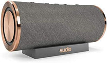 Load image into Gallery viewer, Sudio Femtio Wireless Speakers - Portable, IPX6 Water Protection, Dual Play, Microphone, 14h Play Time, Compatible with Android and iOS (Anthracite/Copper)
