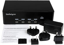 Load image into Gallery viewer, StarTech.com 4 Port VGA KVM Switch - Dual VGA - Hot-key &amp; Audio Support - 1920x1200 KVM Switch - KVM Video Switch (SV431DVGAU2A)
