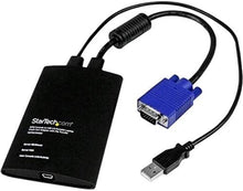 Load image into Gallery viewer, StarTech.com USB Crash Cart Adapter - File Transfer &amp; Video - Portable Server Room Laptop to KVM Console Crash Cart (NOTECONS02)
