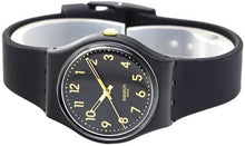 Load image into Gallery viewer, Swatch Gent Standard Quartz Silicone Strap, Black, 16 Casual Watch (Model: GB274)
